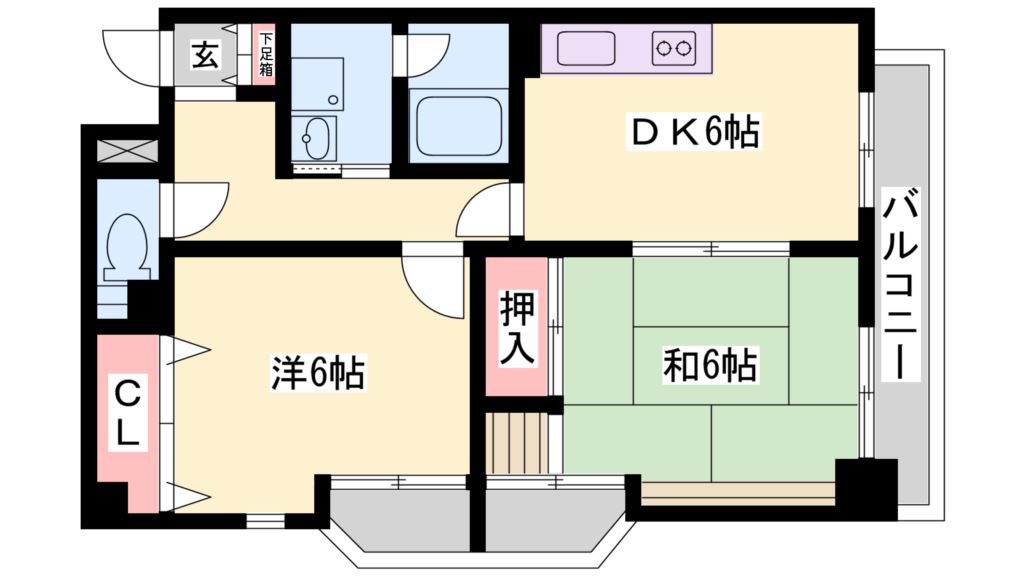 プレシャス新在家 間取り図