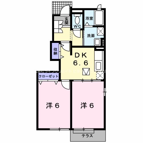 リバーサイドパレス松陽Ⅲ 間取り図