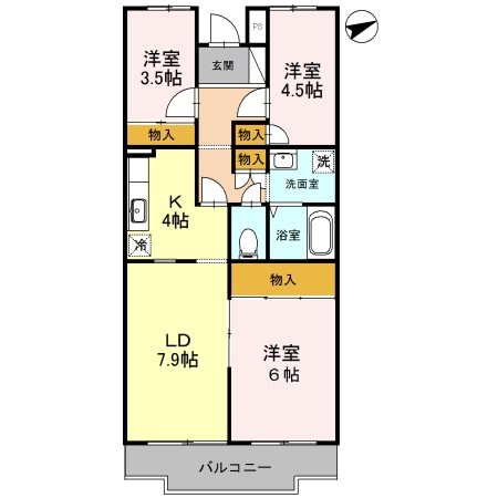 グリーンコーポ 間取り図