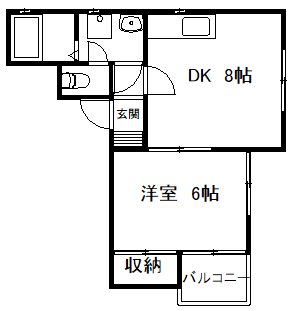 リベスト野口I 間取り図