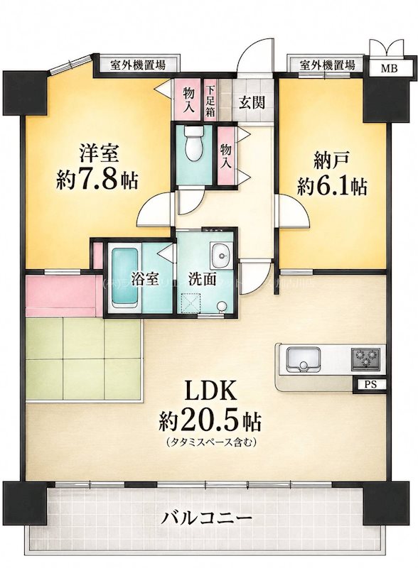 リベール播磨南  間取り図