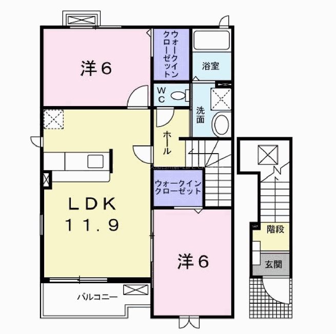アンリシールⅡ 間取り図