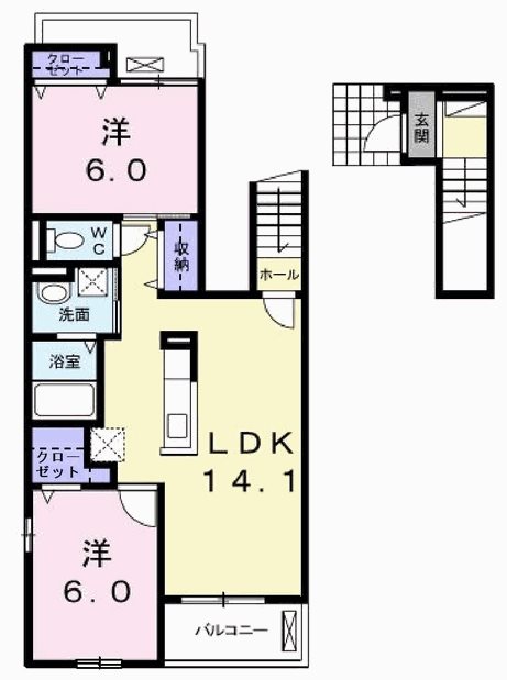 レジデンス高砂宝殿 間取り図