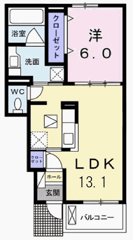 ベル　フルールⅡ 間取り図
