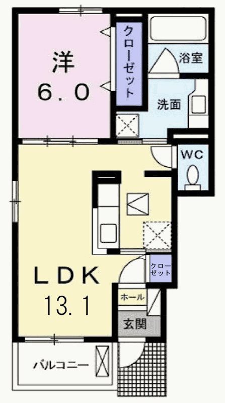 ベル　フルールⅡ 間取り図