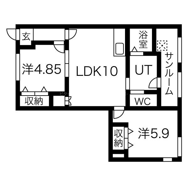 ポルトボヌール・ＧＳ 間取り図