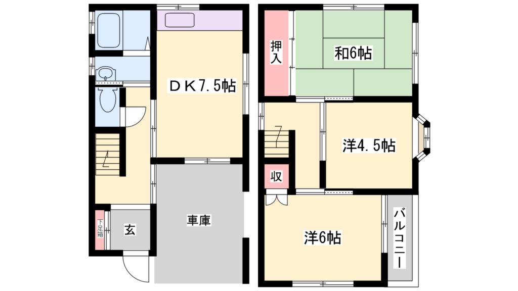 今福借家 間取り図