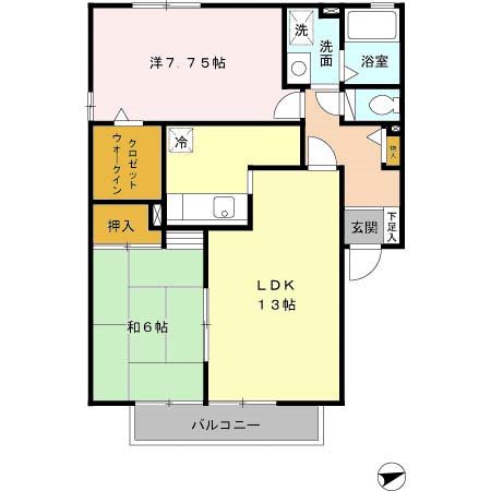 フォレスタ森本V 間取り図