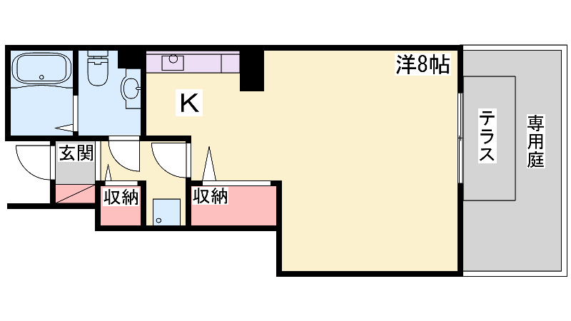 ローズコート福里 間取り図