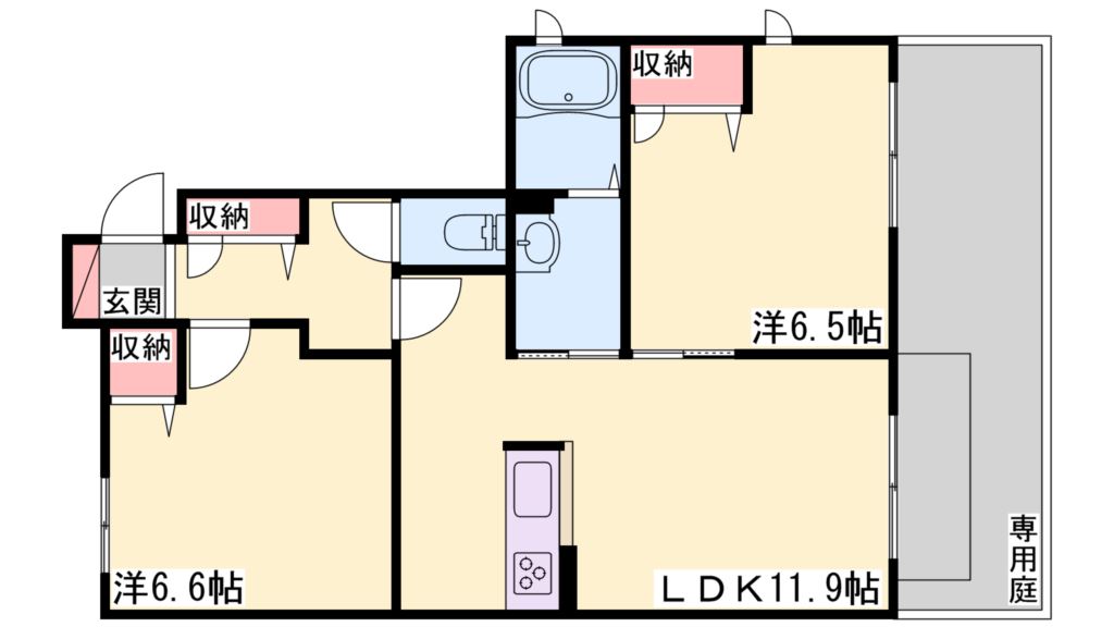 プロヌーブ光彩二番館 間取り図