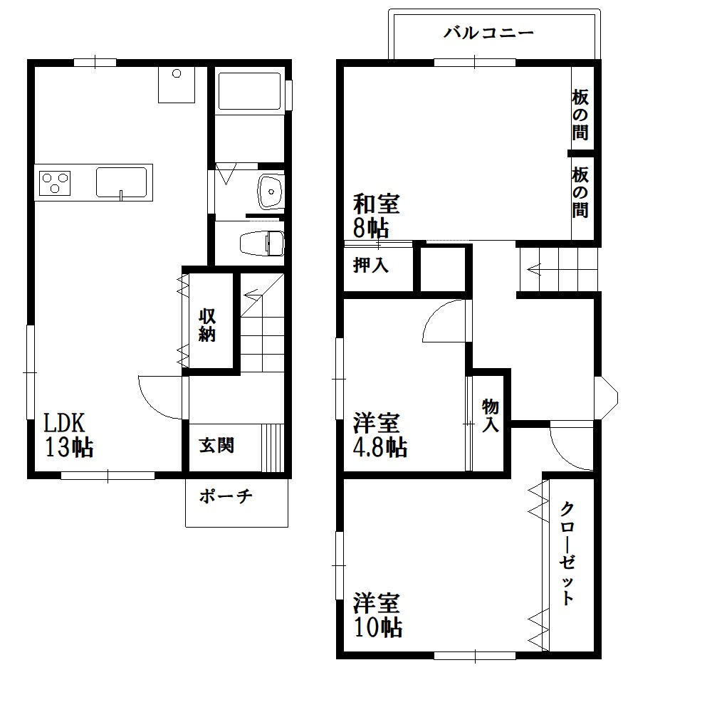 時光寺町戸建 間取り図