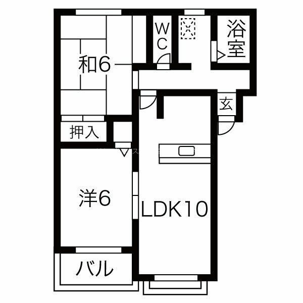 ロイヤルハイツⅡ 間取り図