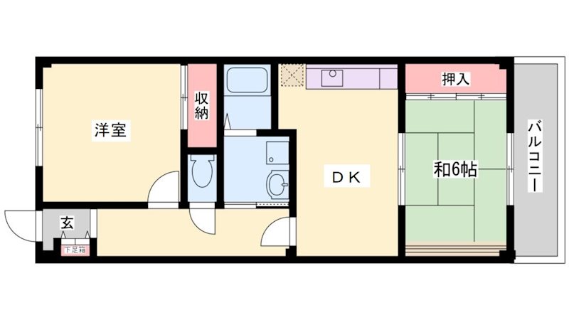東邦パレス 間取り図