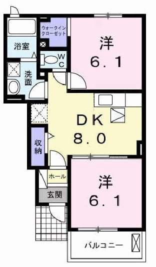 イル　パラッツオ　アミダⅡ 間取り図