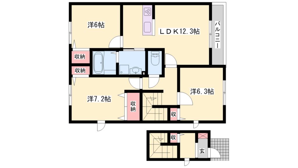 グレイスコート伊保崎 間取り図