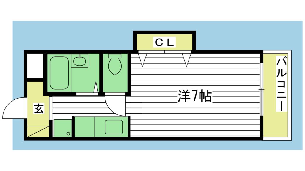 ジュネス新在家 間取り図