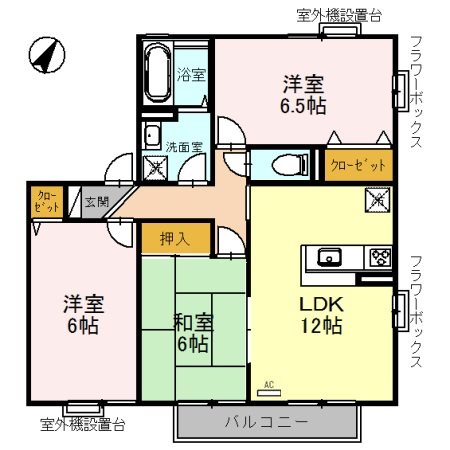 ハートランドⅠ 間取り図