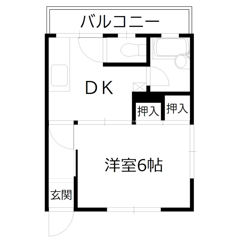 リバティ尾上　2F  間取り図
