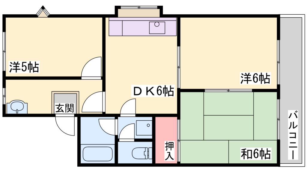 ホリデーハイツ 間取り図