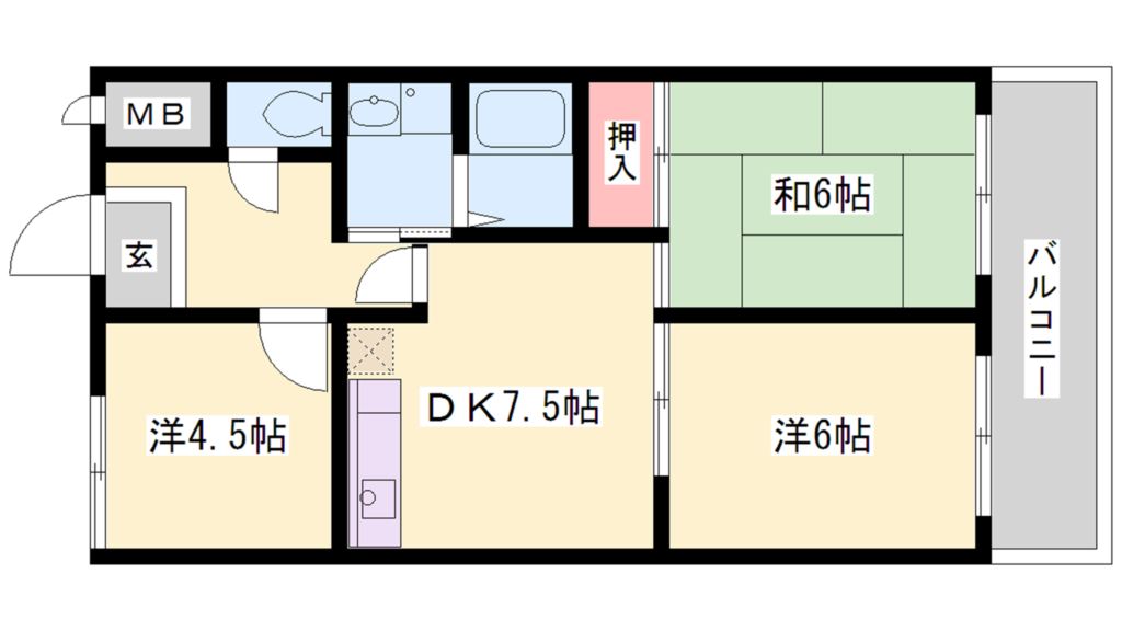エンジェル尾上 間取り図