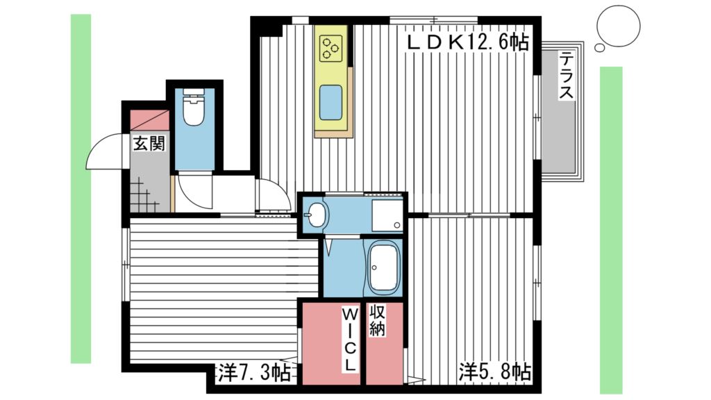 エスぺランサI 間取り図