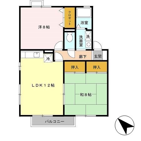 21番館　Ａ棟 間取り図