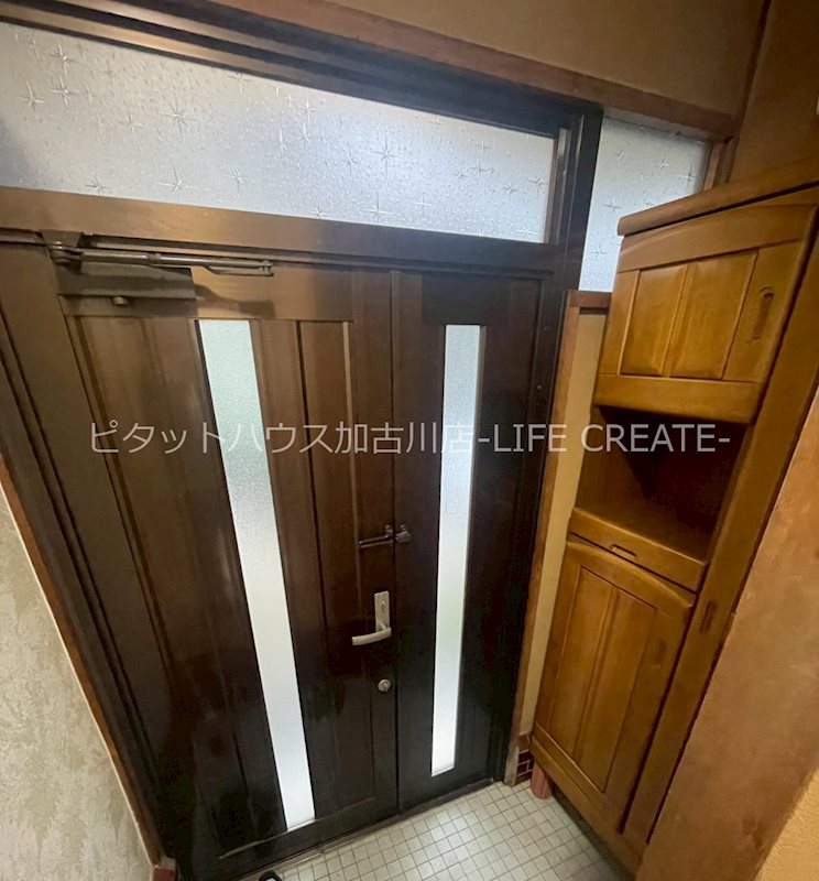 加古川町河原貸家 玄関