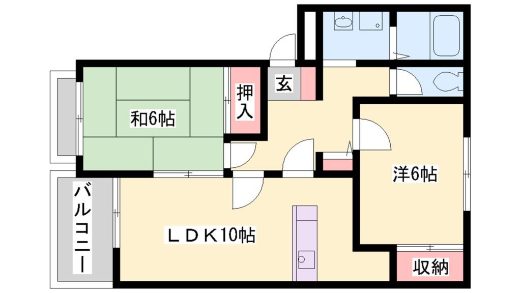 ロイヤルハイツI 間取り図