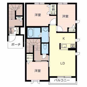アヴェニーレ西井ノ口 間取り図