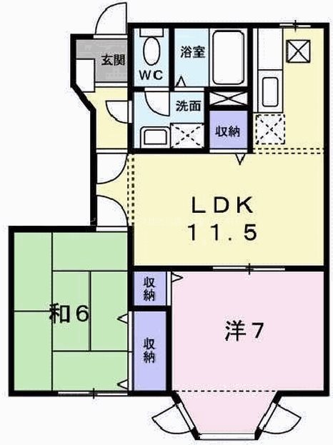 メイプル弐番館 間取り図