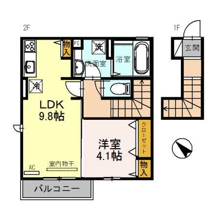 ラ・ペルーズ緑が丘 間取り図