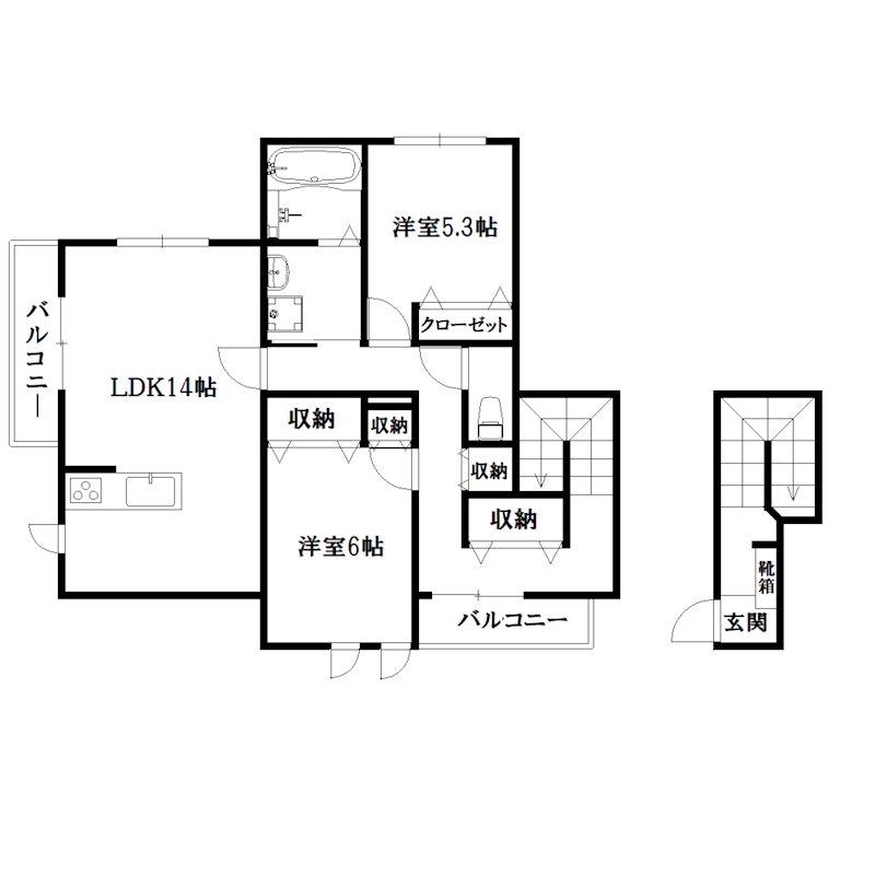 メゾベール自由が丘 間取り図