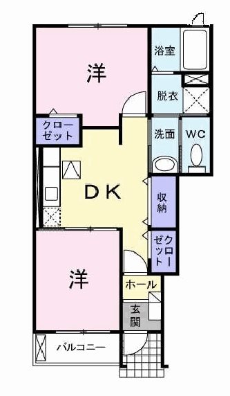 マリンスカイＣ 間取り図