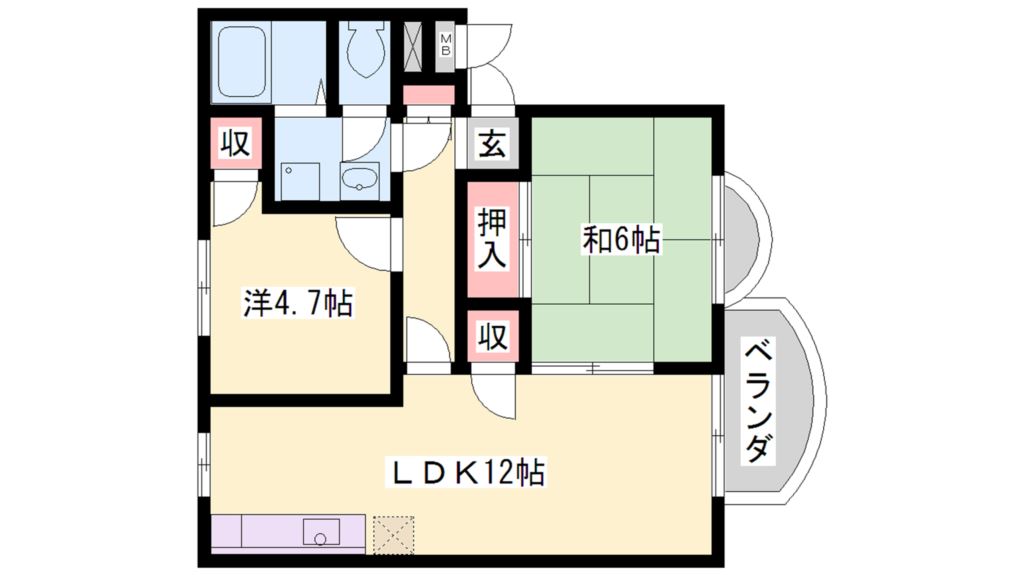 メルヘン北野 間取り図