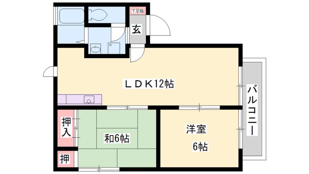 ラ・フォーレ河原 間取り図