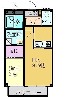 ディアコート大開 間取り図