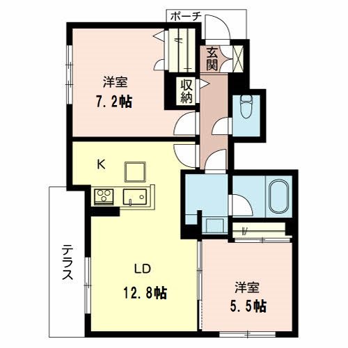 メゾン松の上 間取り図