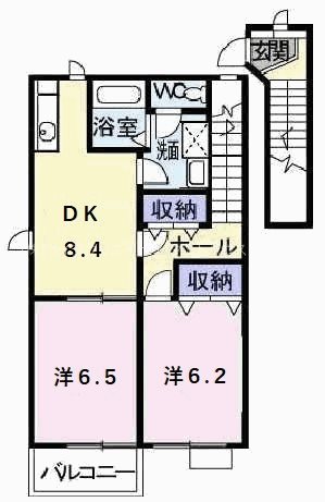 メゾン・アンソレイエ 間取り図
