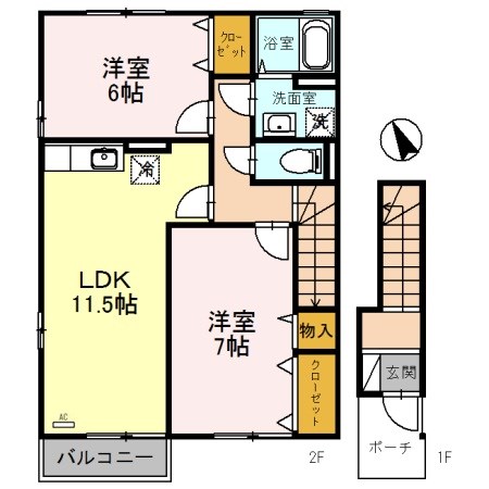 ハートランドV棟 間取り図