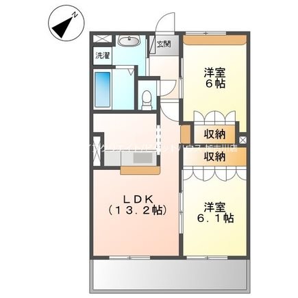 エルグランデ北在家 間取り図