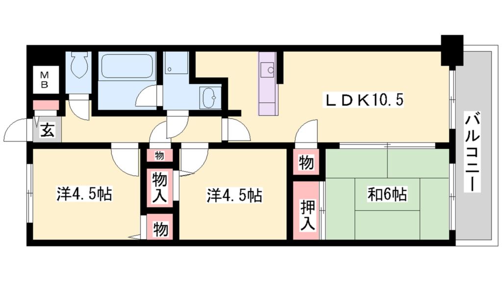 セザール加古川 間取り図