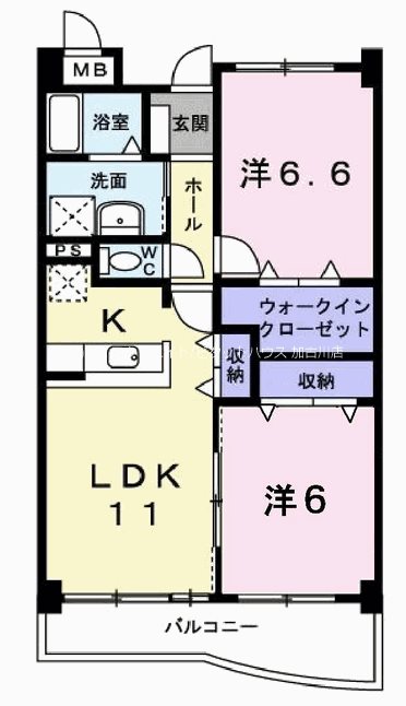 ラフィーネ弐番館 間取り図
