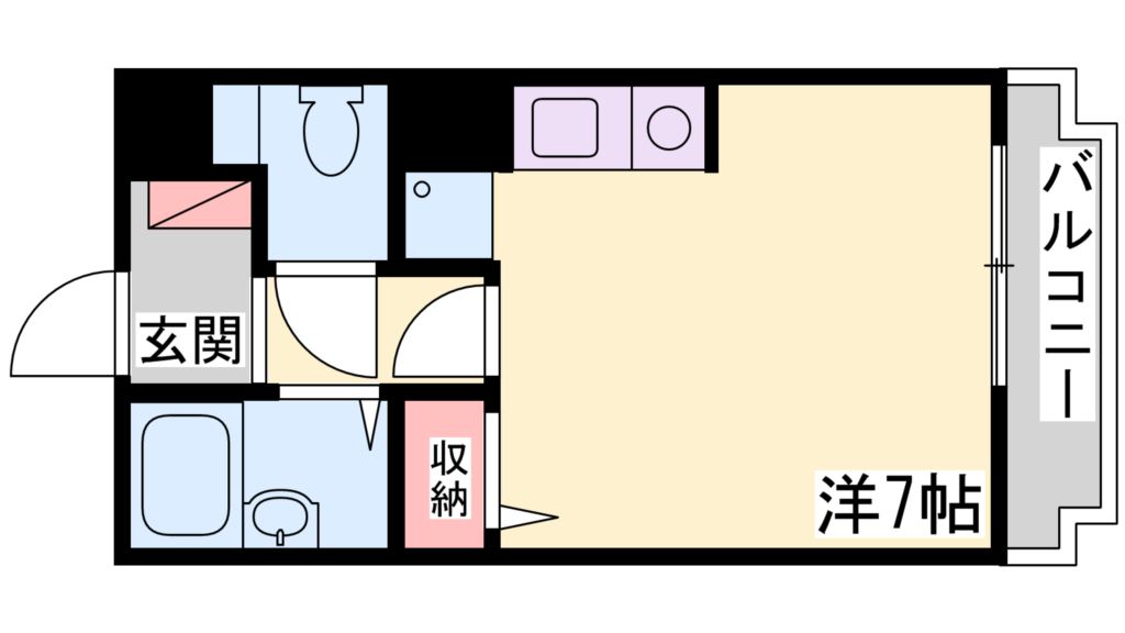 尾上の松　ミドリマンション 間取り図