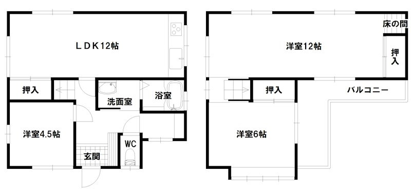 口里戸建（H様邸） 間取り図