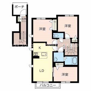 MAST COURT浜の宮　B 間取り図