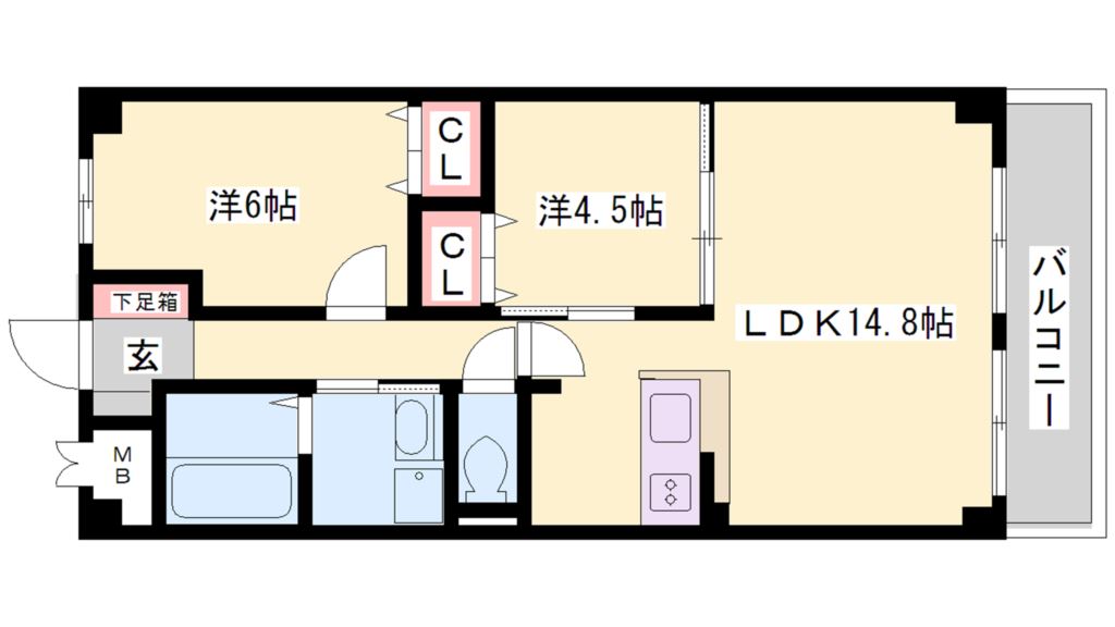 ECO　NISHIFUTAMI 間取り図