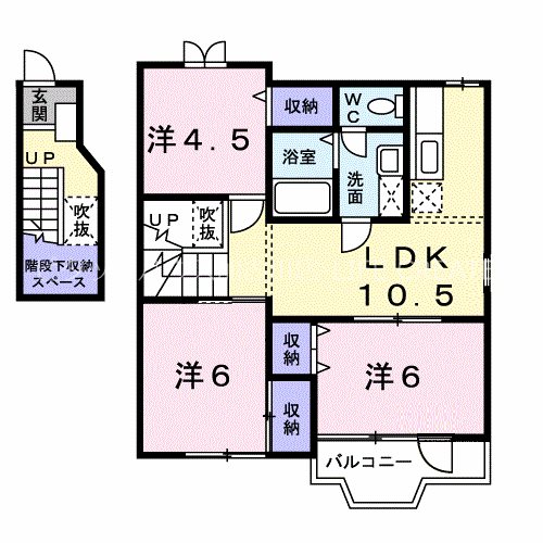 クールブラーシェＡ 間取り図