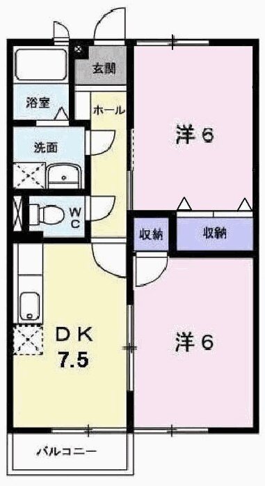 エスポワール21Ｂ 間取り図