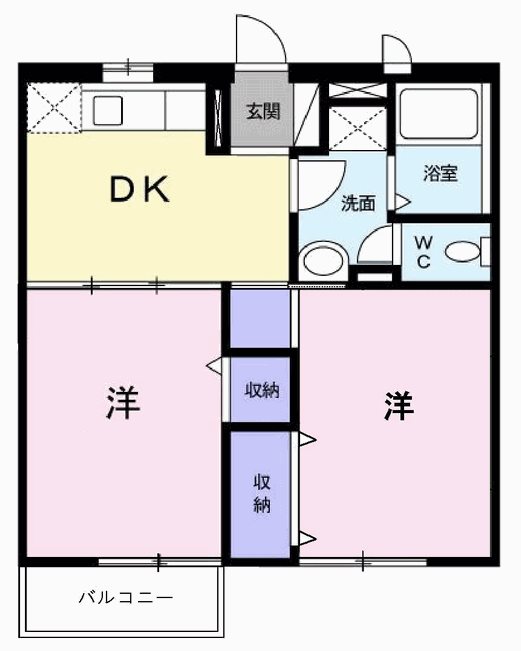 ハイム　ソレイユ 間取り図