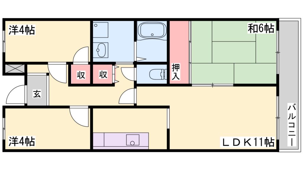 カサベルデ加古川 間取り図